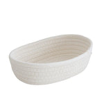 corbeilles rangement tissées coton multifonctionnel moderne beige gris blanc stockage écologique maison