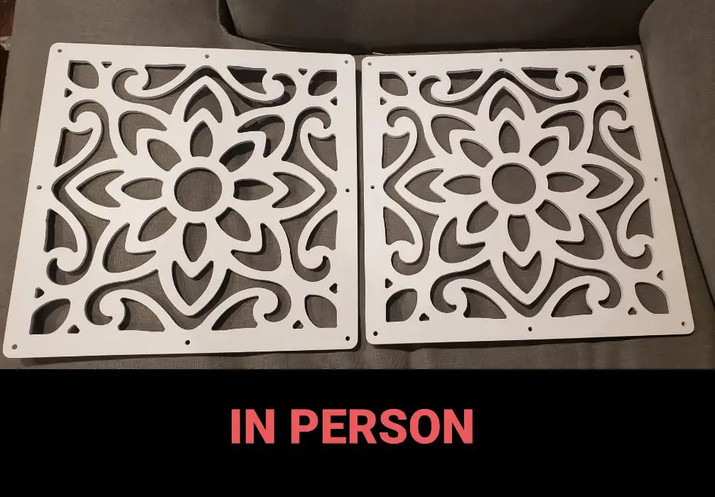 panneaux séparation suspendus blancs motifs géométriques modernes cloisons pièces bois opaques clips fixation