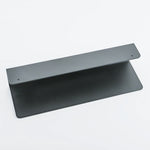 étagère murale moderne noire vis fixée salle bain aluminium laqué 30cm 40cm 50cm