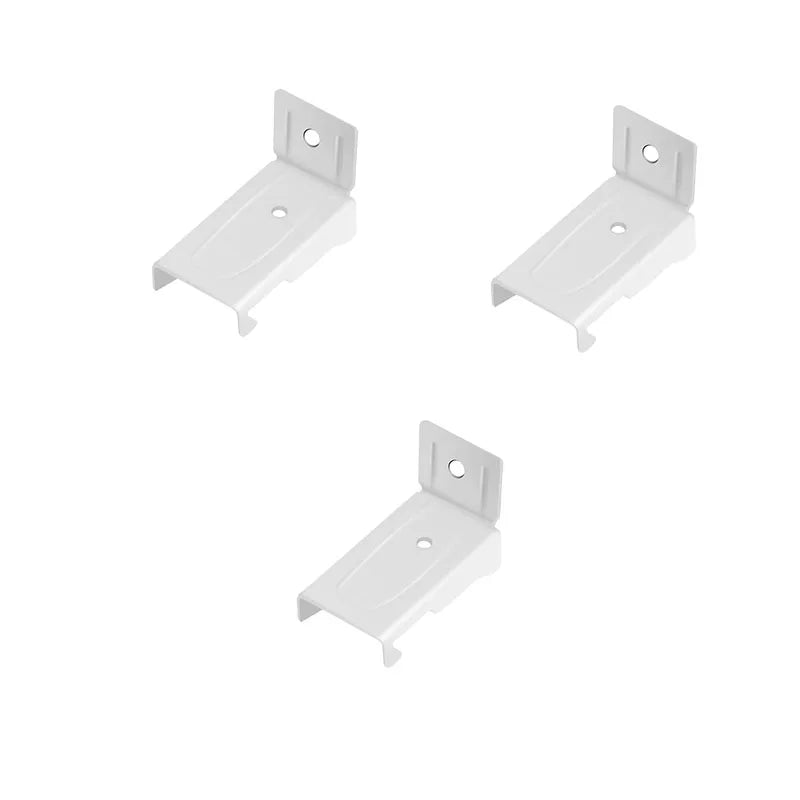 clips rideau poulies couvercle bout support mur vis fixation blanc moderne fonctionnel