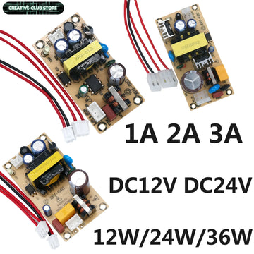 transformateur électrique 12v 24v 5v led alimentation puissance stable câbles vis électronique moderne