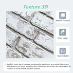panneaux muraux decoratifs 3d imitant briques blanc gris modernes impermeables 10 pieces pvc adhhesifs