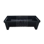 conteneur rangement bobine plastique noir ondulé surface intérieure industrielle utilitaire sd antistatique