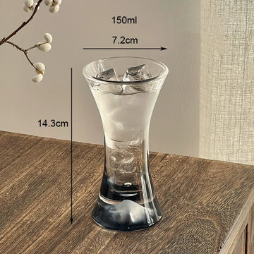 verre boisson moderne 150ml transparent effet ombré gris minimaliste occasion noël valentin mariage