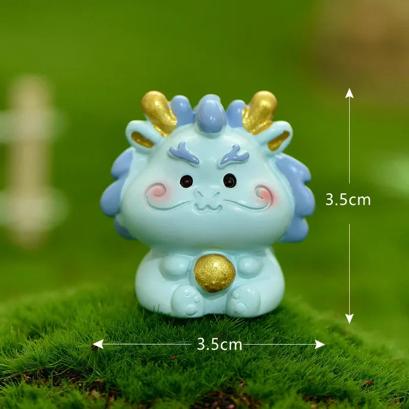 figurines animaux dessin animé mignon résine cochon chat mouton licorne miniature decoration jardin halloween