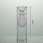 vases décoratifs modernes verre transparent couleur rose violet vert jaune bleu formes organiques arrondies