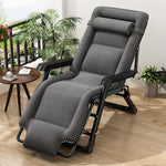 chaise longue gris tissu uni moderne bras massage support smartphone portable