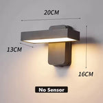 applique murale led moderne noire 30w 24w 18w 12w clips tactileextérieurhydrofugue