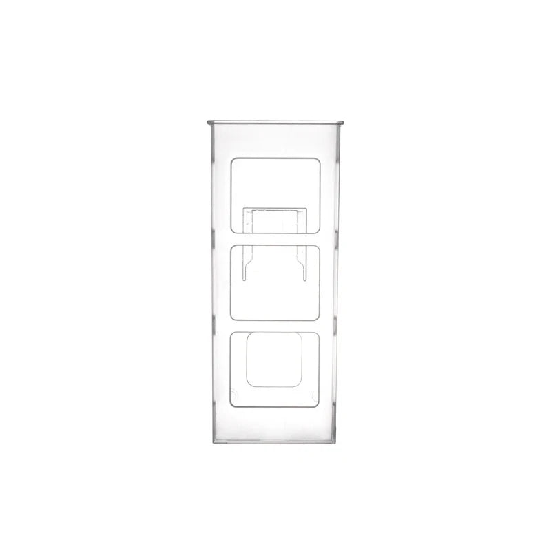 organisateur mural blanc transparent sèche cheveux boucleur fer lisser coiffeur rangement minimaliste multiple