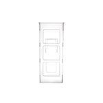 organisateur mural blanc transparent sèche cheveux boucleur fer lisser coiffeur rangement minimaliste multiple