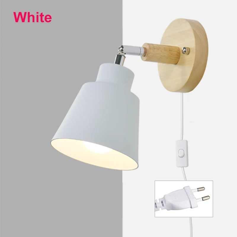 lampe murale moderne conique noire gris blanche jaune rose éclairage chambre entrée étude