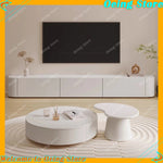 support tv moderne meuble bois salon minimaliste deco maison tiroirs blanc