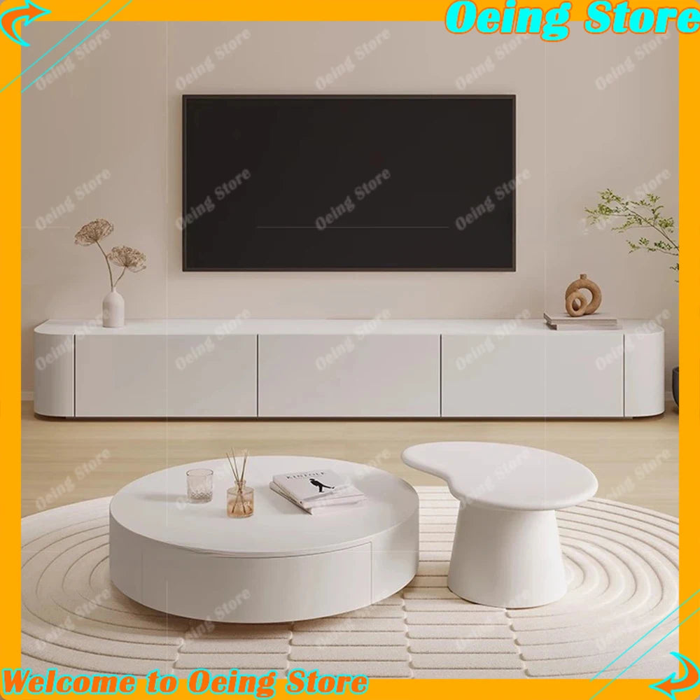 support tv moderne meuble bois salon minimaliste deco maison tiroirs blanc
