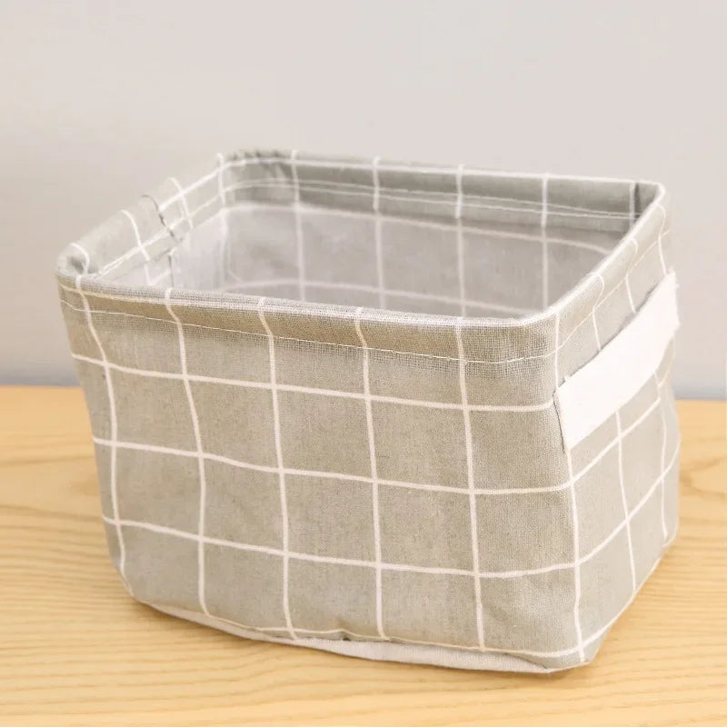 boîtes rangement tissu pliable empilables respectueuses environnement moderne blanc vert gris jaune bleu rose