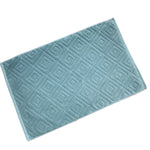 serviettes coton modernes carreaux blanc gris bleu respectueuses environnement absorbantes salle bain