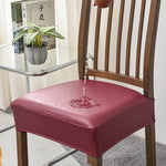 coussin chaise moderne noir uni imperméable adhésif lavable amovible polyester spandex cuisine banquet salon