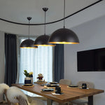 suspension lumineuse moderne câble suspendu aluminium noir doré 30cm 35cm 40cm 50cm 60cm