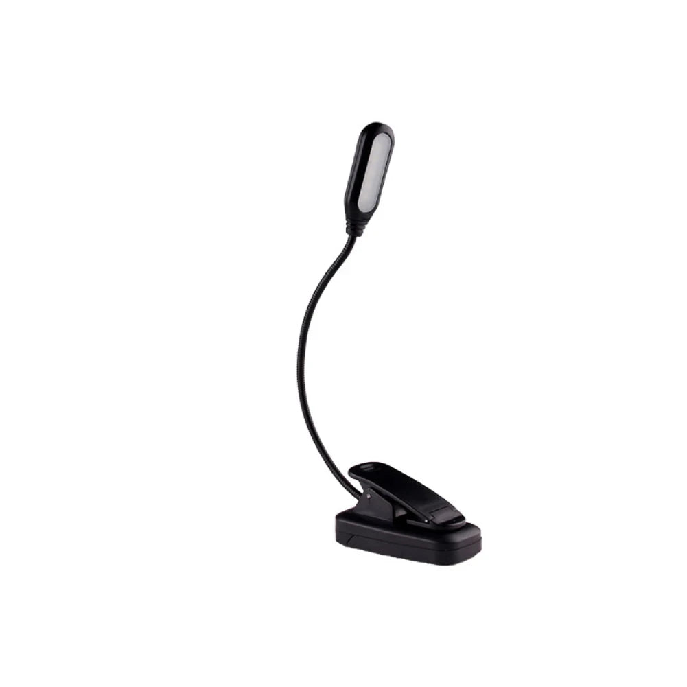 lampe lecture led rechargeable portable clipser flexible noir moderne chambreétudelectureportable