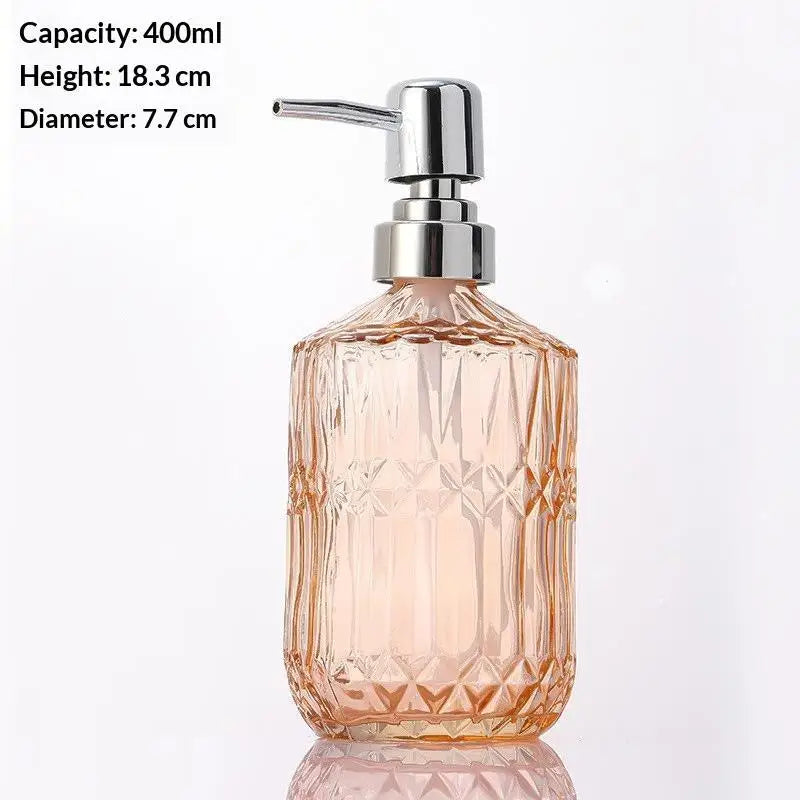 distributeur savon liquide bleu clair moderne texture géométrique noir gris