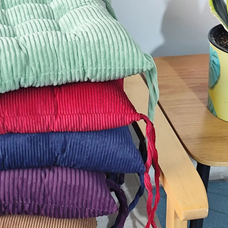 coussin siège coussin dossier velours côtelé fibre polyester moderne vert rouge bleu marine violet