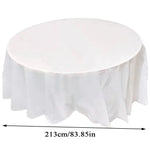 nappe table ronde uni bleue verte rose moderne opaques 213cm discothèque événement anniversaire
