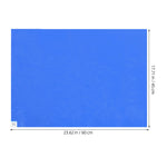 tapis adhésif bleu texture froissée moderne porte entrée sol maison simple