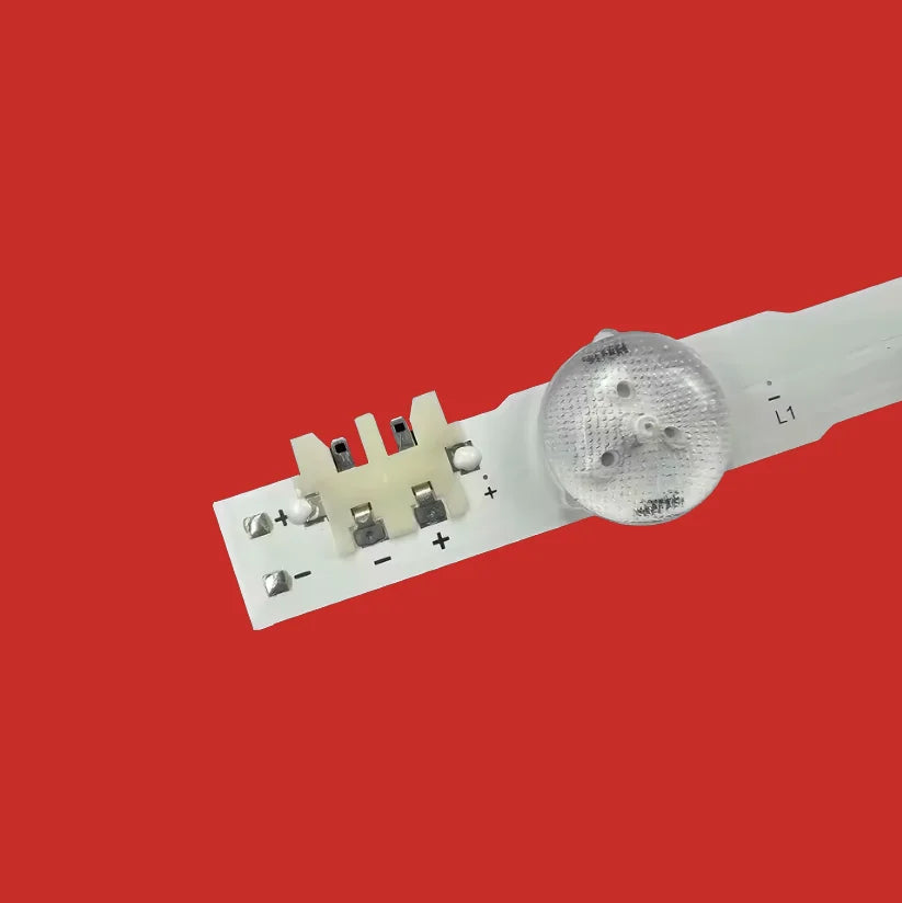 bande led blanc moderne 3v connecteurs boutons commandes 647mm