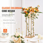 supports fleurs or modernes élégants décoration événement mariage party decorative flower holder centrois table