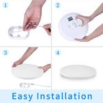 lampe led moderne blanc doré ajustement trichromatique économie énergie