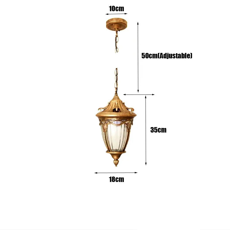lampe suspendue classique ornements sculptés verre translucide noir doré chambre salon étude