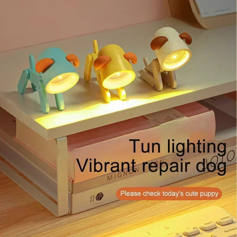 veilleuse table chien forme animaux modernes couleurs variées enfants chambre