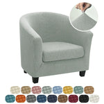 housse fauteuil moderne gris rose carreaux polyestère lavable printemps été salon