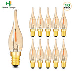 ampoule led filament dorée vintage transparente 2200k e14 base noire 360deg modernestyle 249lumens