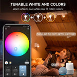 ampoules led intelligentes gu10 rgb blanc modernes controle zigbee app mobile 5w 249 2000lm