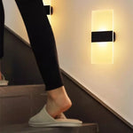 applique murale led moderne aimant blanc noir 6000k 3000k usb rechargeable