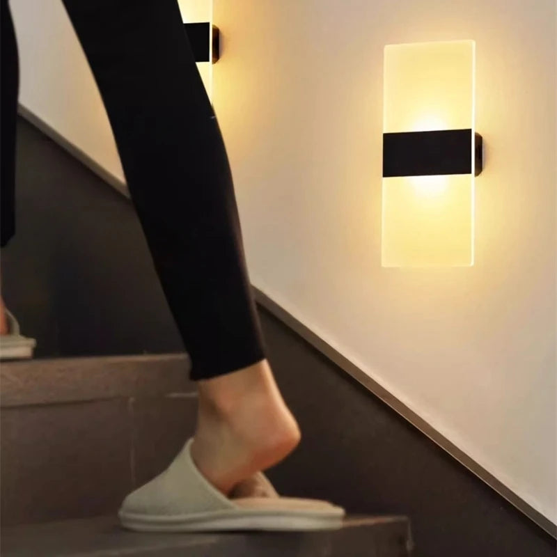 applique murale led moderne aimant blanc noir 6000k 3000k usb rechargeable