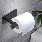 porte rouleau papier toilette noir or argent adhésif moderne salle bain inoxydable matériau