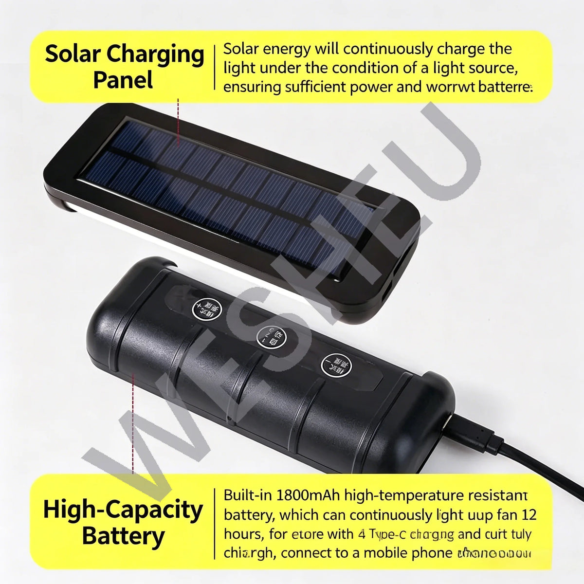 lampe coffre voiture led solaire rechargeable adhésif noir moderne sans fil détecteur mouvement
