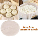 tissu coton vapeur cuisine cuiseur dim sum riz chignon rustique traditionnel nappe linge domestique