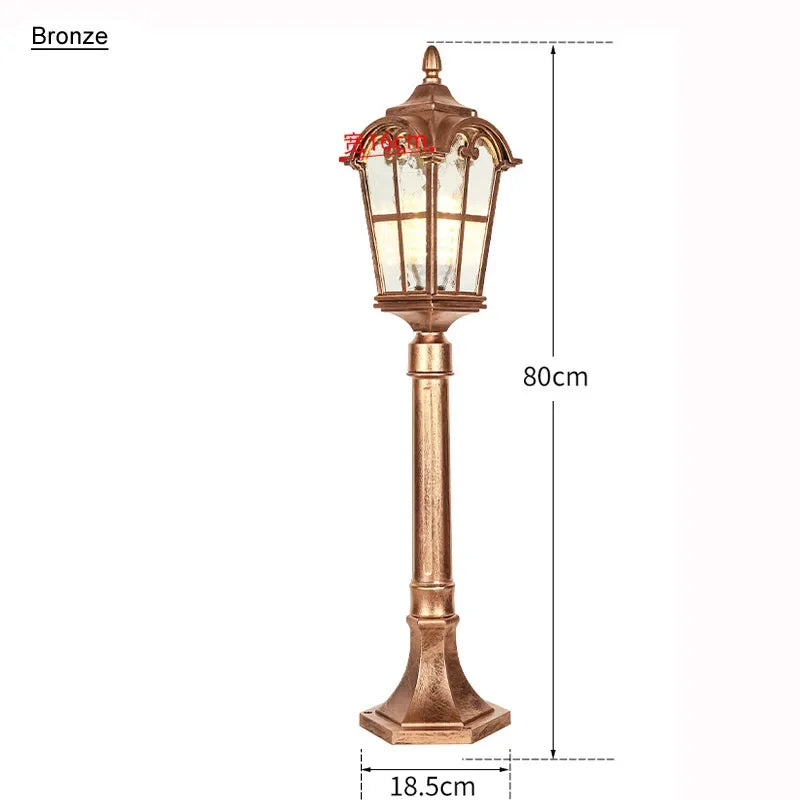 lampe sol extérieure led noire transparente motifs géométriques classique ip65 e27 110240v aluminium 2ans