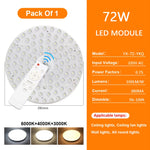 panneau led blanc moderne 285mm aimants télécommande câble alimentation 72w