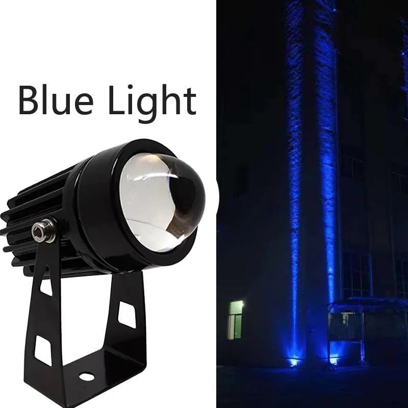 projecteur led extérieur moderne 12w 9w 5w rgb télécommande ip65 clips noir