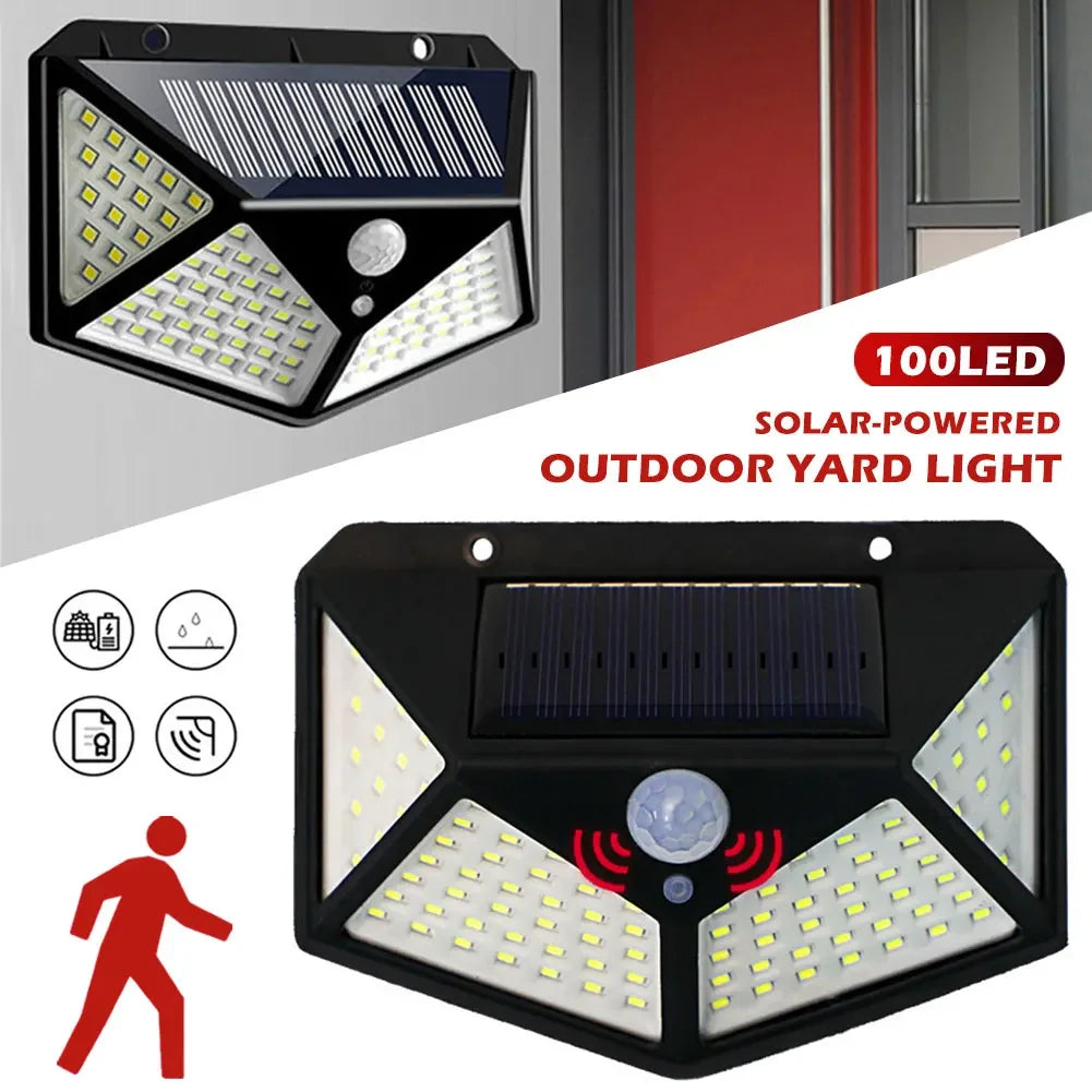 lampe solaire extérieure moderne noire capteur mouvement étanche ip65 autoinstallation led vacances jardin cloison