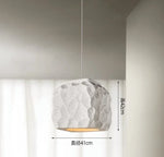 lampe suspendue moderne feuilles stylisées blanc gris 38cm 43cm