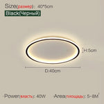 plafonnier led blanc minimaliste ultrathin télécommande certification ul ccc cqc fcc round 40cm round