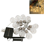 guirlande solaire transparente led multicolore decoration exterieure jardin fête mariage