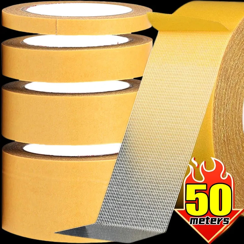ruban adhésif jaune maille fine 50m moderne sans trace imperméable haut visco travail bois