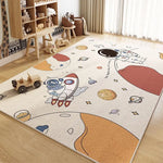 tapis polypropylène polyester antidérapant imperméable dessins animés ours astronaute moderne enfantin