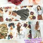 ruban adhésif décoratif motifs fleurs papillons animaux scrapbooking journal intime papeterie
