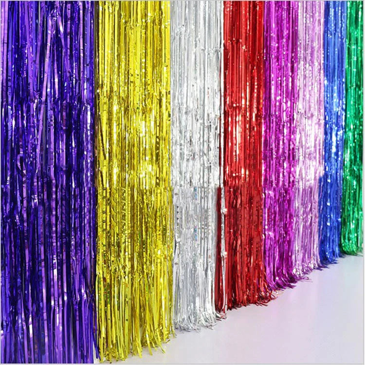 rideau paillettes or argent bleu violet vert rouge décoration festive mariage anniversaire nouvel an